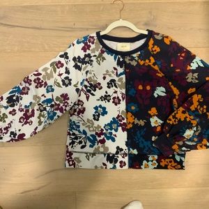 Anthropologie Maeve Floral Crewneck size small